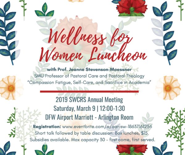 SWCRS 2019 Annual Meeting: Wellness for Women Luncheon